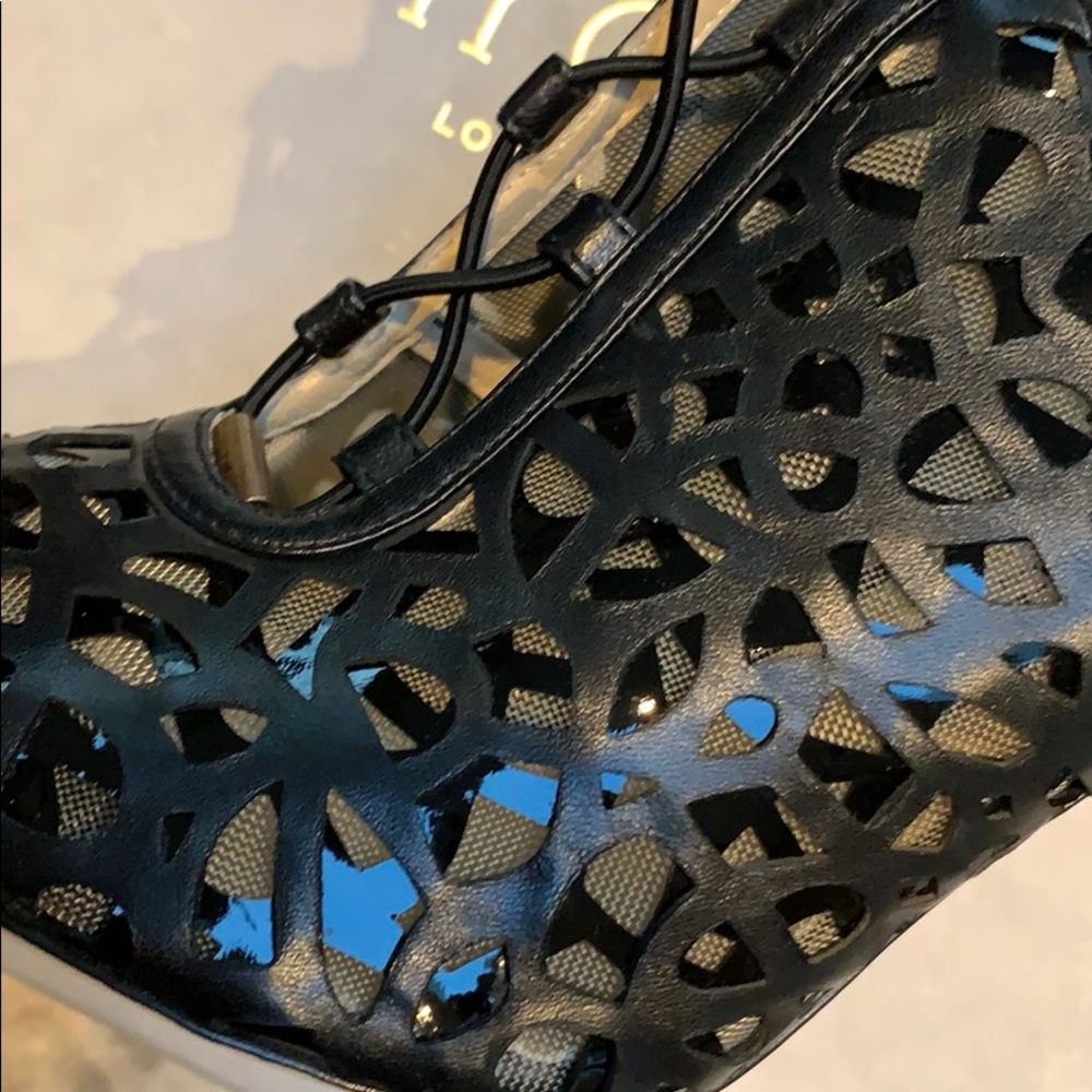 Jimmy Choo NWT Laser Cut Peep Toe Bootie 38 - Picture 6 of 13